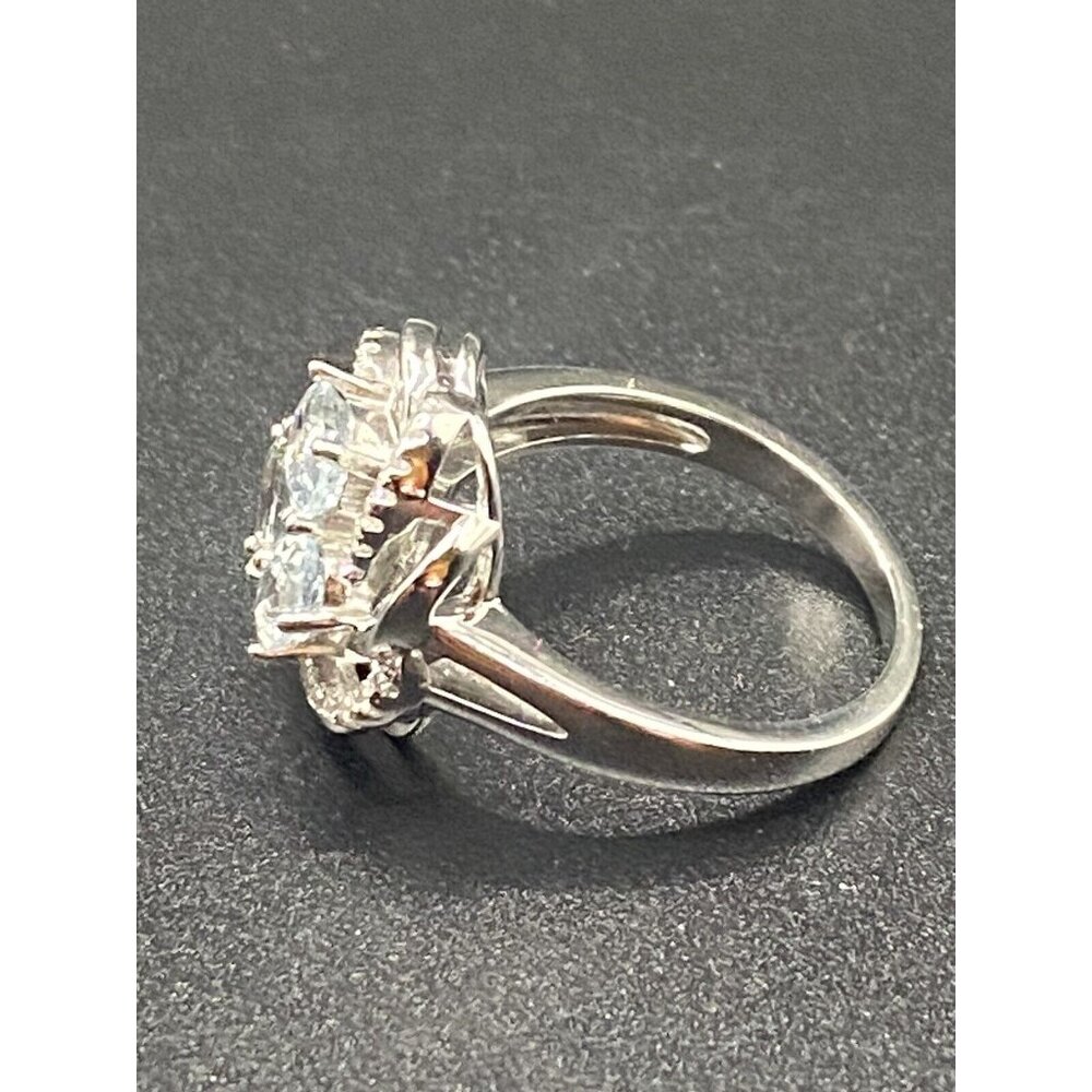 March Birthstone Aquamarine Ring Sz 8 Gem Stone King GSK Sterling Silver Lab - Picture 5 of 9